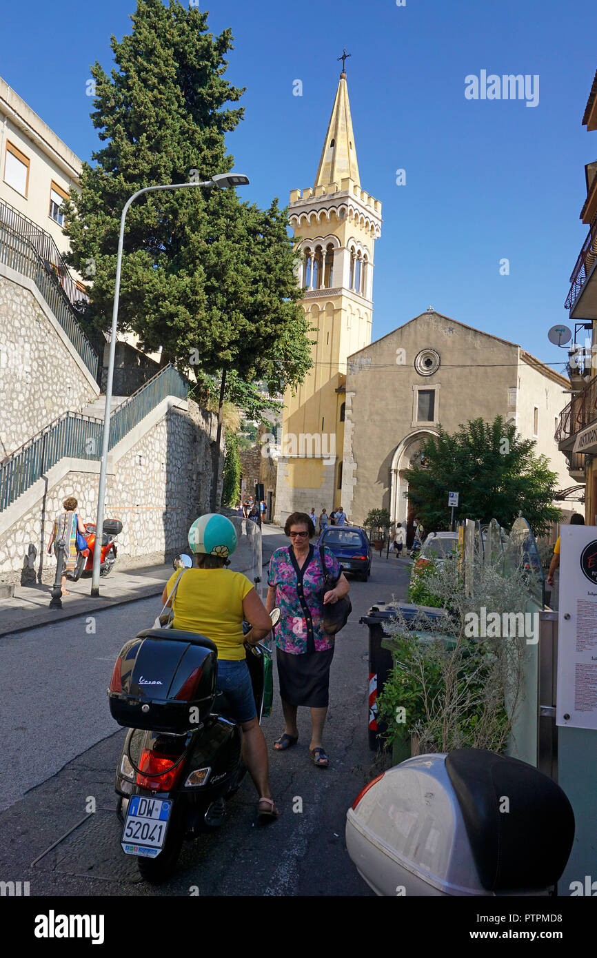Chiesa dei Cappuccini, Kirche in Taormina, Sizilien, Italien Stockfoto
