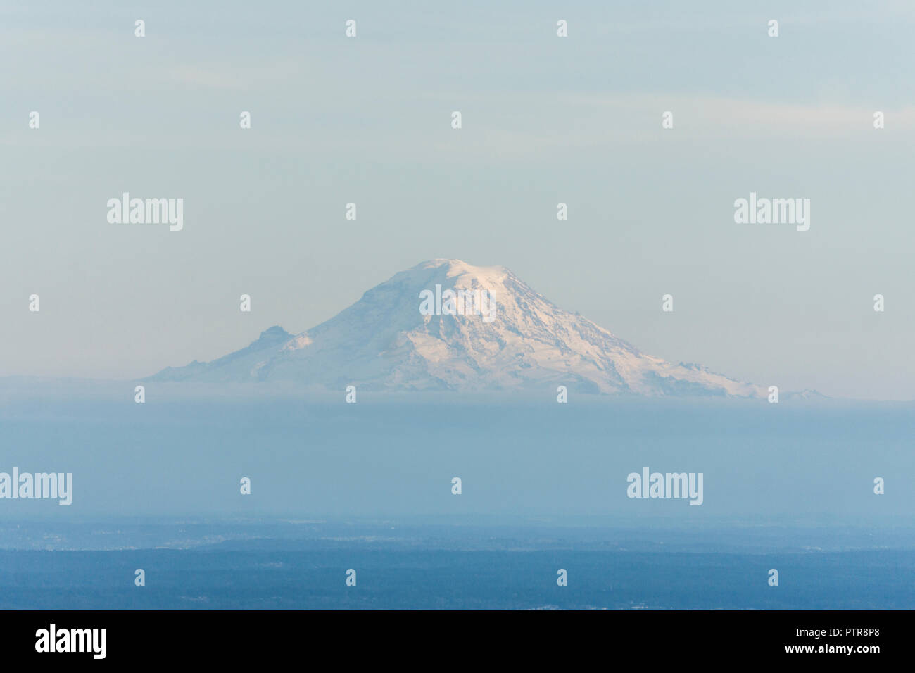 Blick auf den Mount Rainier Stockfoto