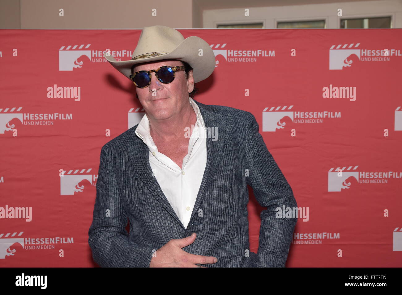 Frankfurt am Main, Deutschland - 10. Oktober 2018: Michael Madsen zu einem Special Screening von "Warum sind Sie Kreativ?" im Kino Orfeos Erben Credit: Markus Wissmann/Alamy leben Nachrichten Stockfoto