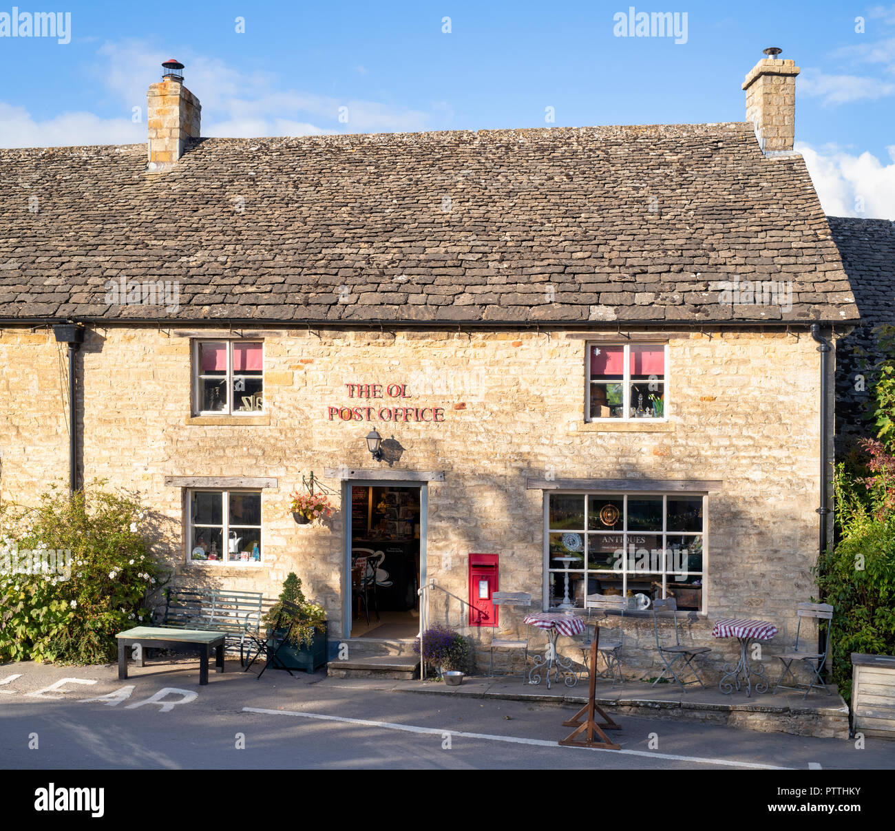 Die Alte Post Shop. Guiting Power, Gloucestershire, England Stockfoto