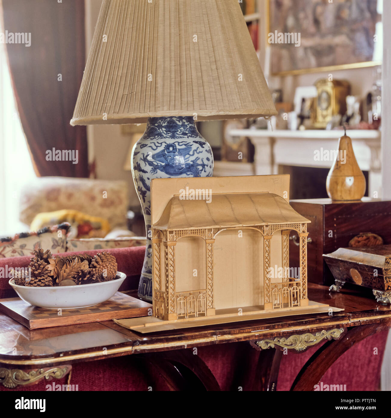 Maquette der Veranda für Lord Snowdon Kensington home Stockfoto