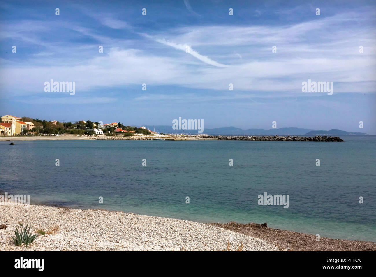 Das Dorf Ammos, auf der Insel Othoni, Korfu, Griechenland Stockfoto