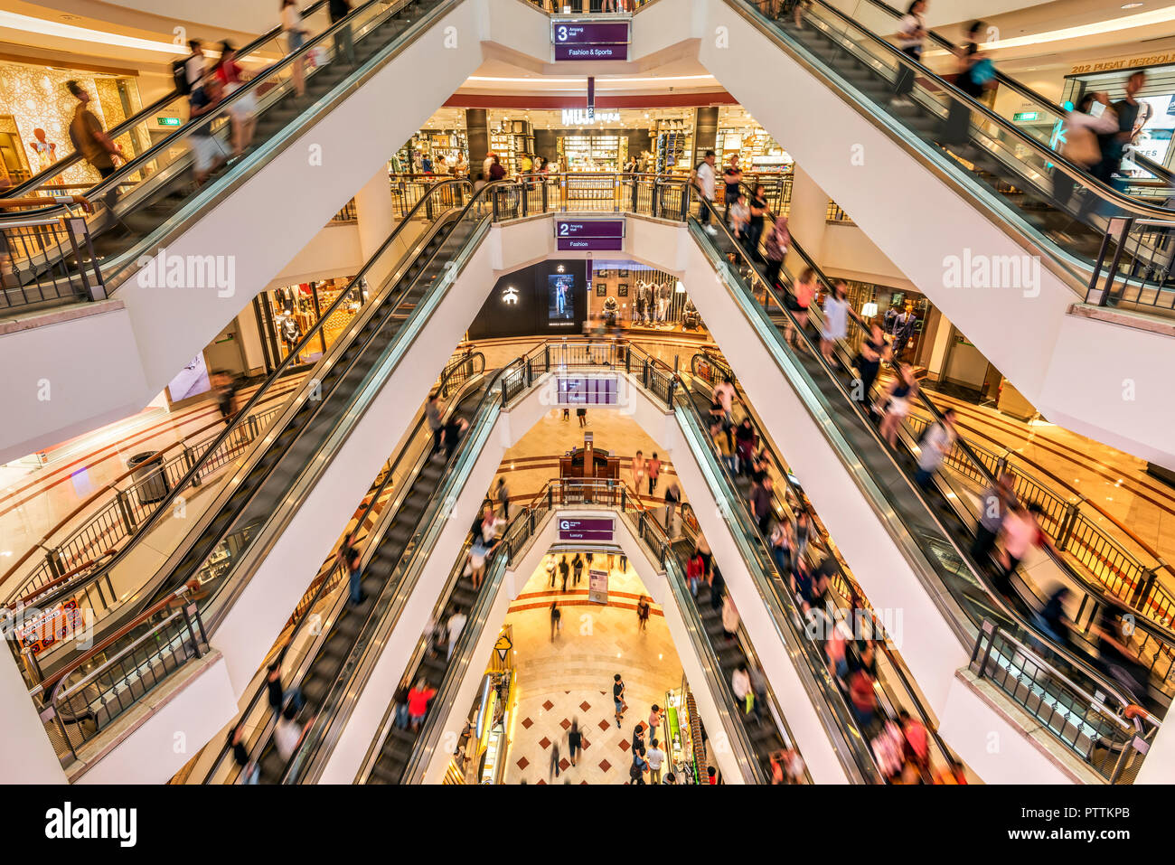 Suria KLCC Shopping Center, Kuala Lumpur, Malaysia Stockfoto