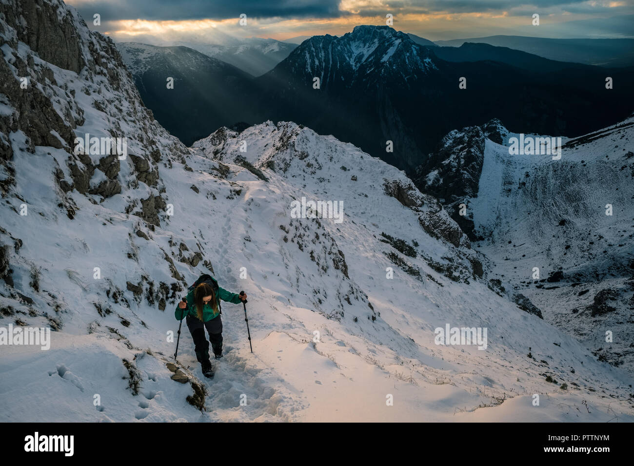 Fahrt in die Berge der Tatra Stockfoto