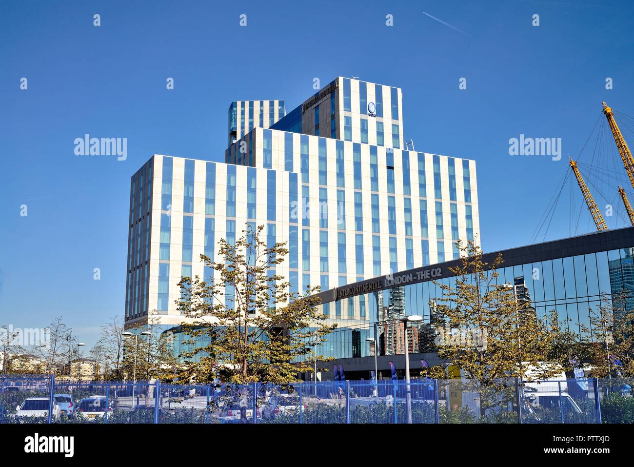 Äußere des Intercontinental Hotel in der O2 North Greenwich London England Großbritannien Stockfoto