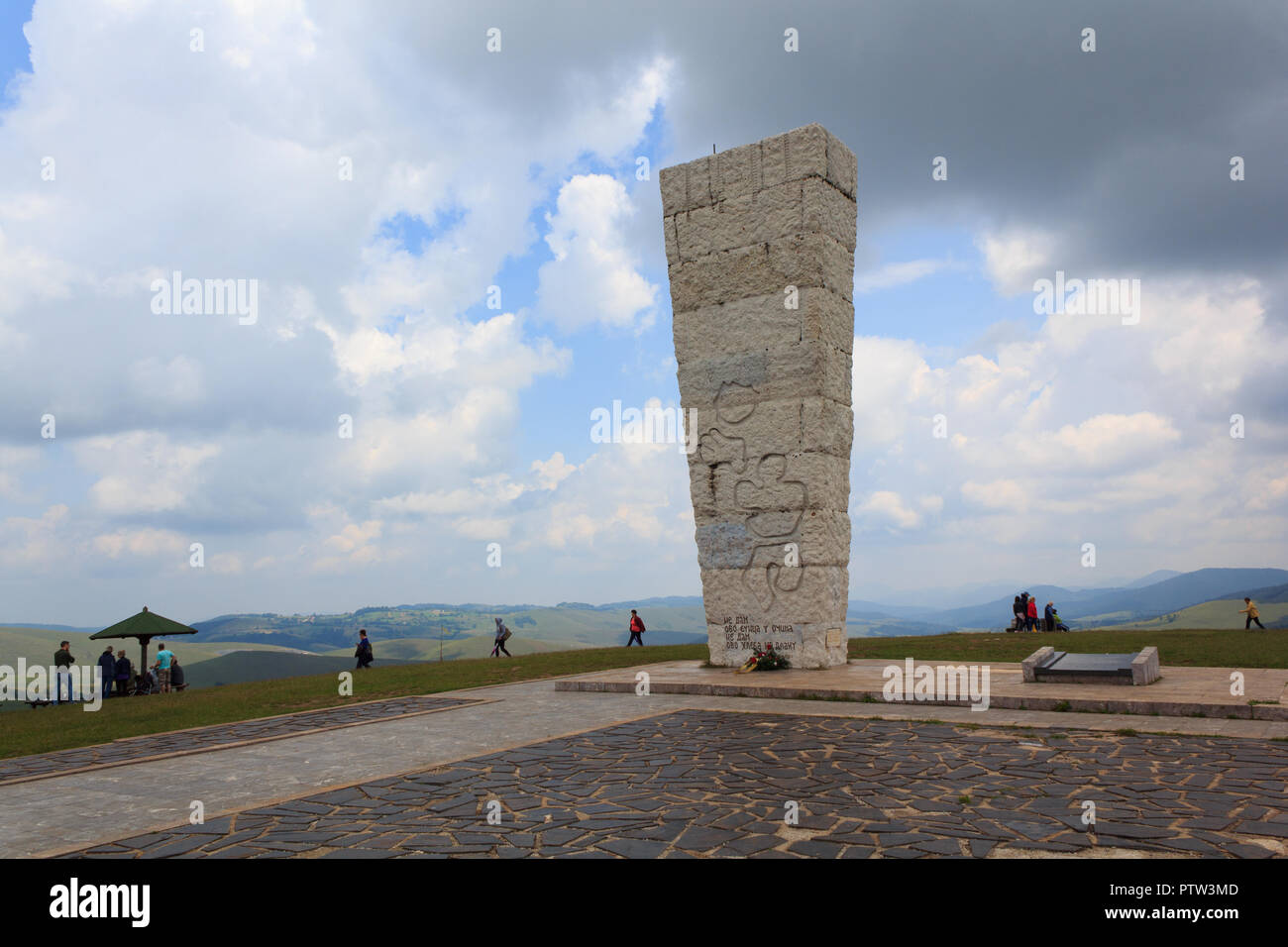 Partisan Denkmal auf Serbien Zlatibor Stockfoto