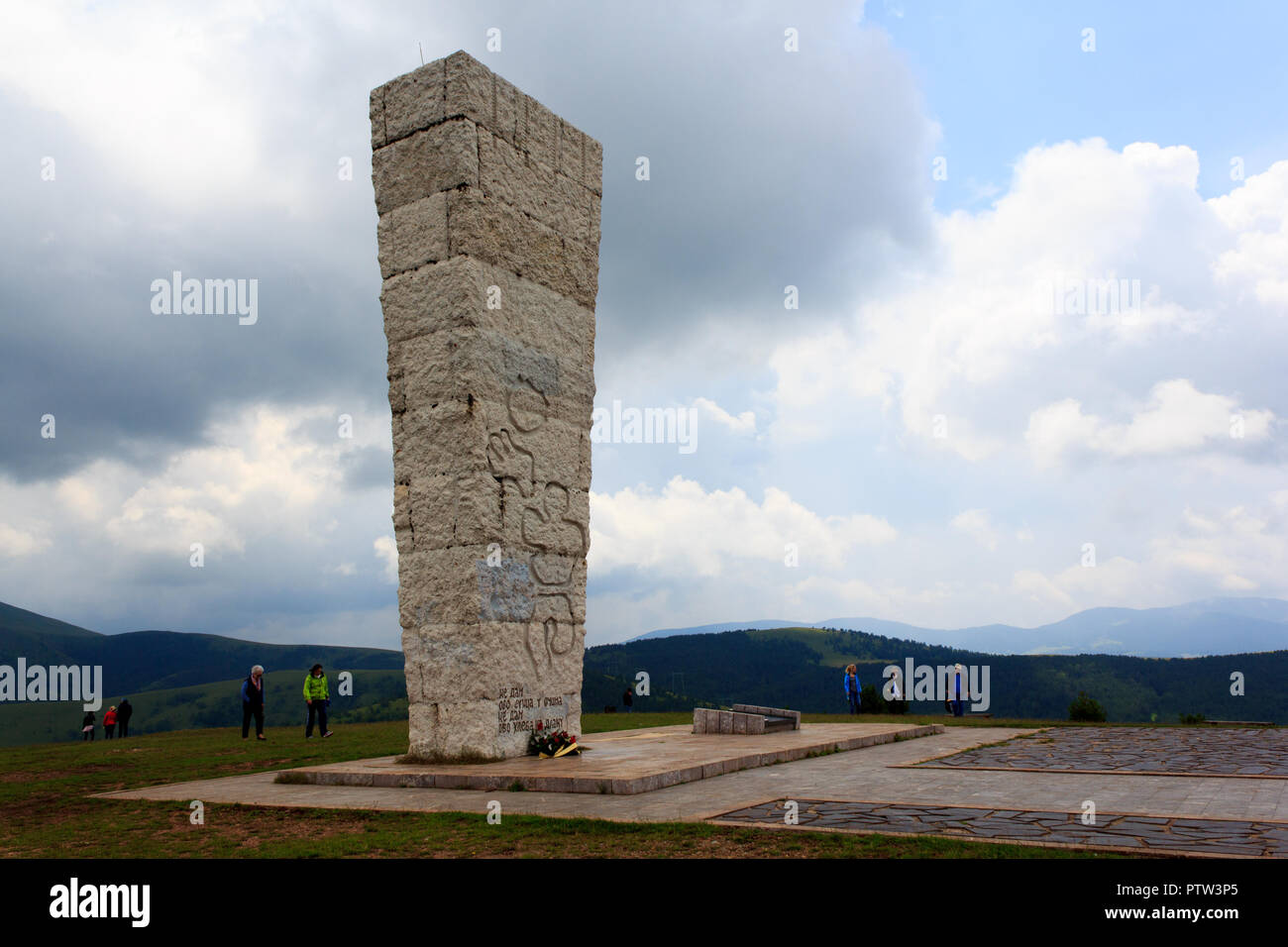 Partisan Denkmal auf Serbien Zlatibor Stockfoto
