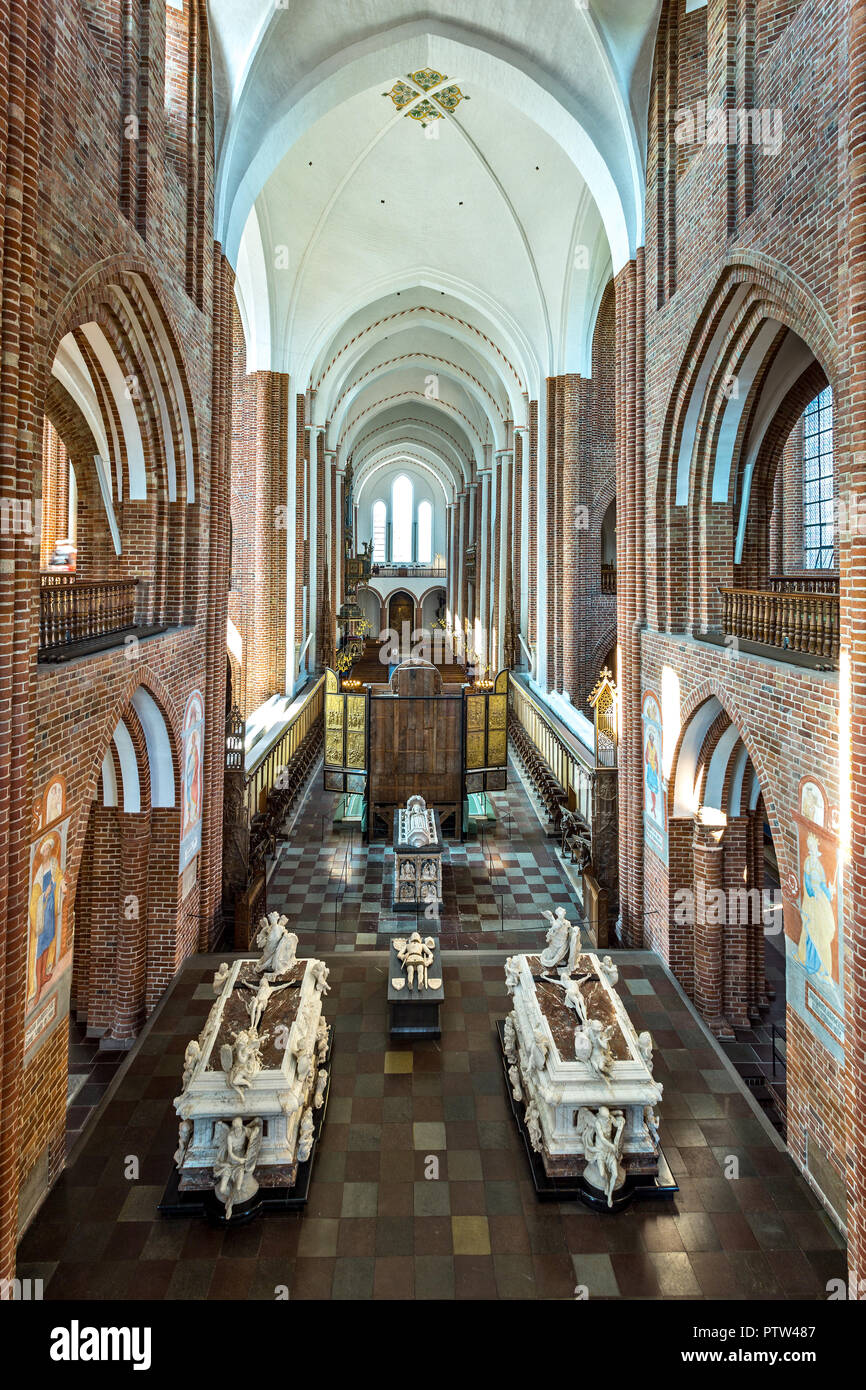 Sarkophag des Königs Roskilde Dom Stockfoto