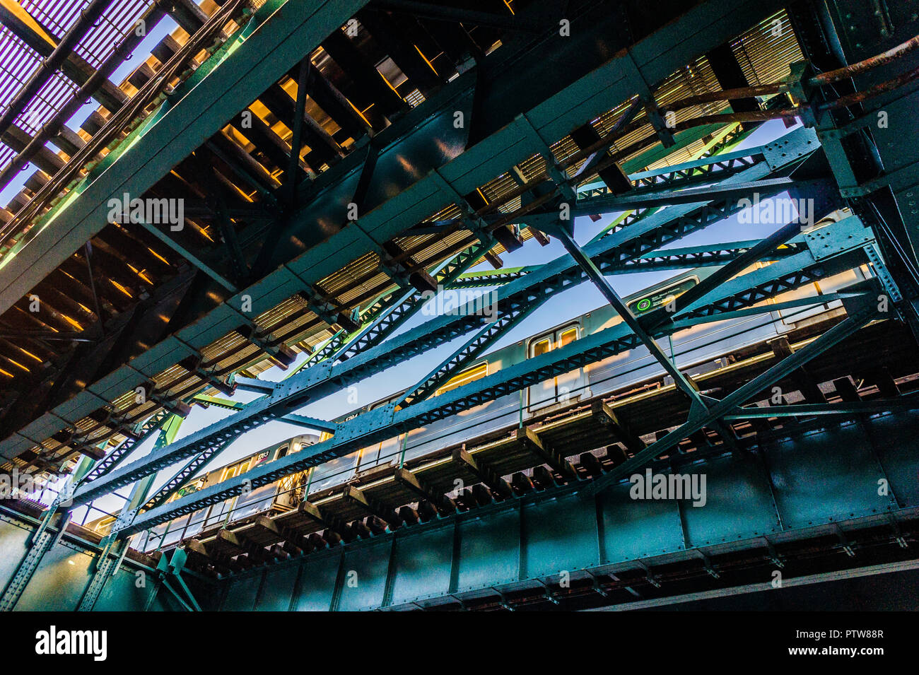 111th street irt flushing line subway station Fotos und Bildmaterial