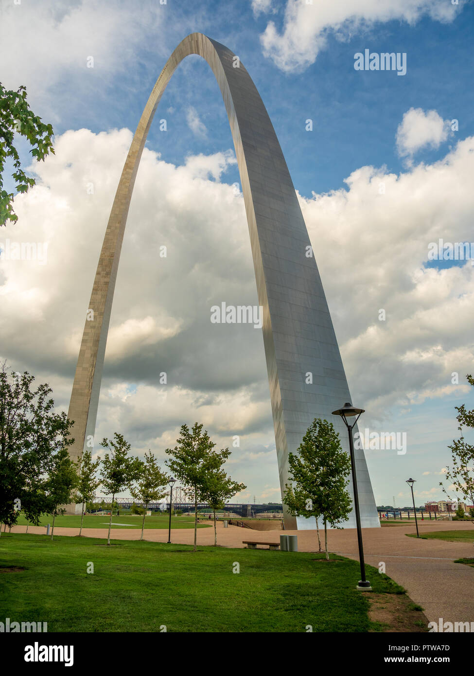 Gateway Arch Park, St. Louis, MO Stockfoto