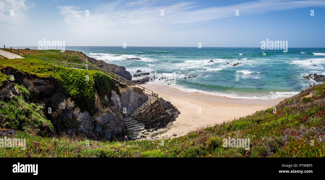 Praia de Almograve, Alentejo, Costa Vicentina Küste von Portugal Stockfoto