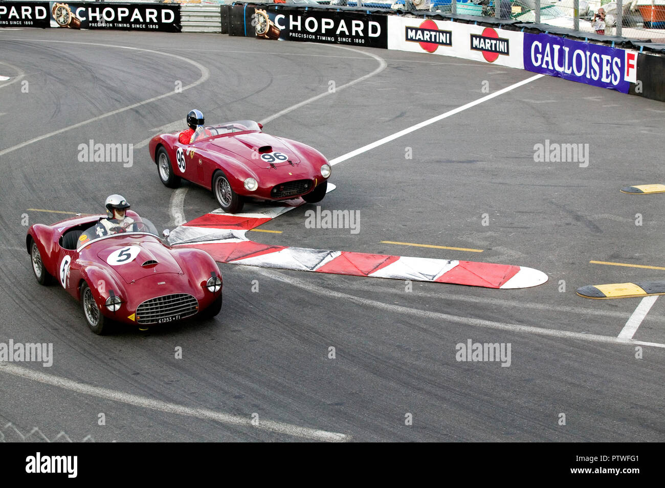 Klassische Rennwagen an den 2006 Monaco historische Rennen Stockfoto