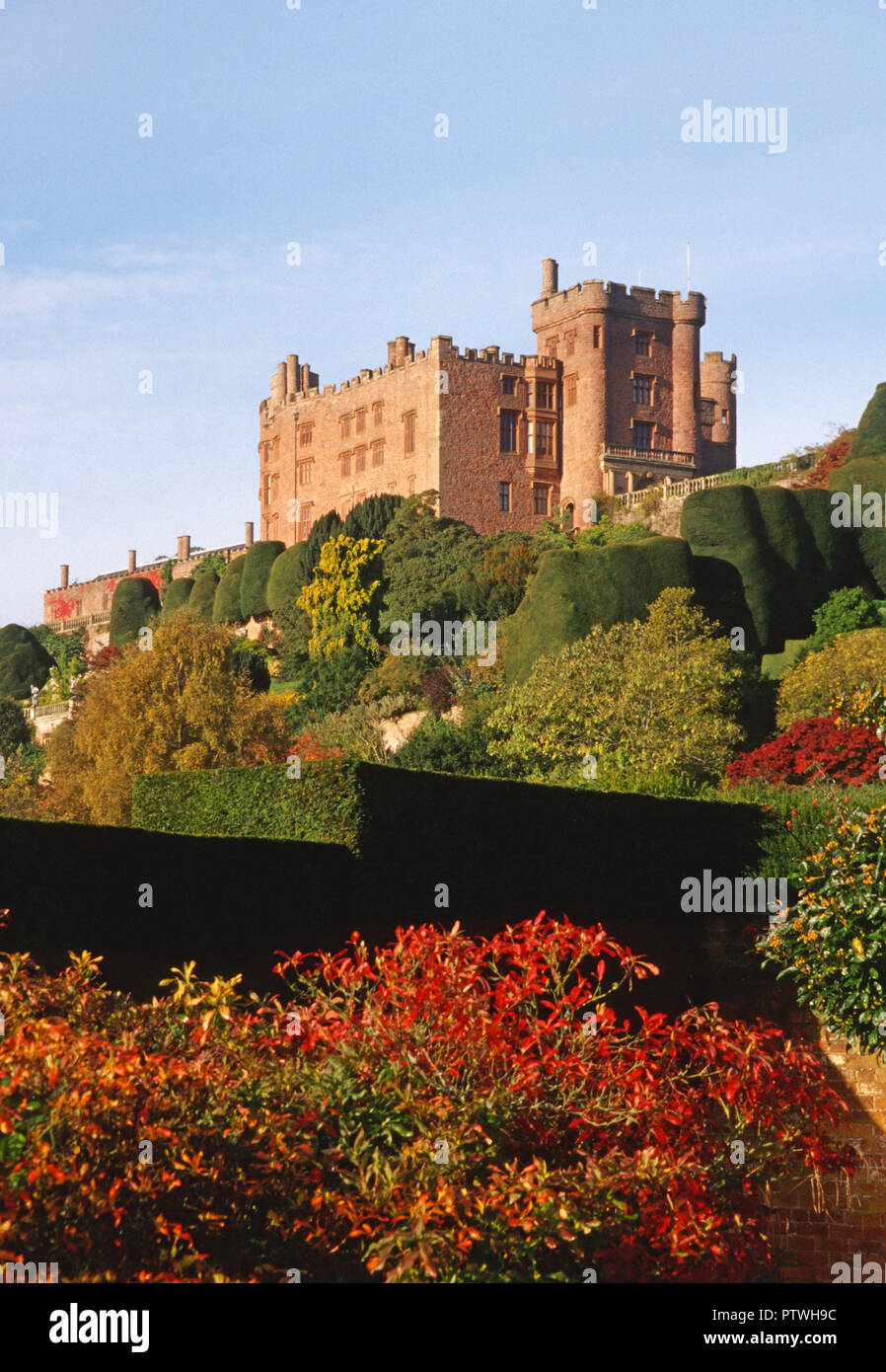 Powis Castle, Wales, Großbritannien Stockfoto