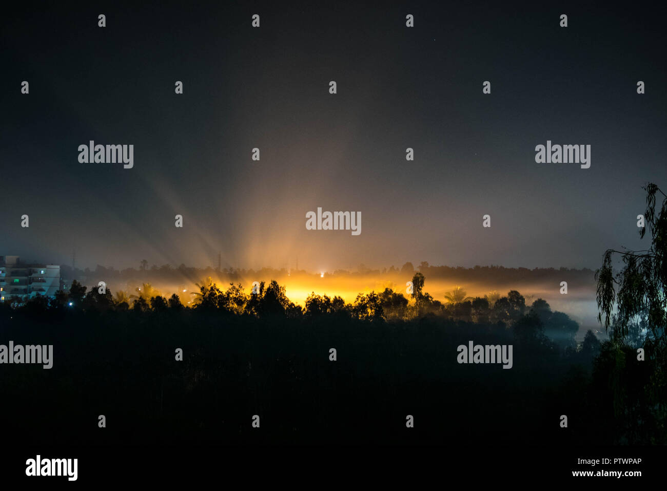Lichtstrahlen Stockfoto