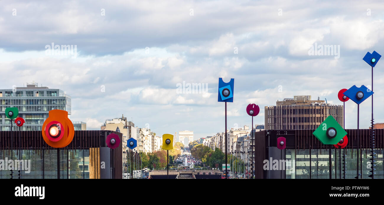 Becken Takis in Paris La Defense - Paris, Frankreich Stockfoto