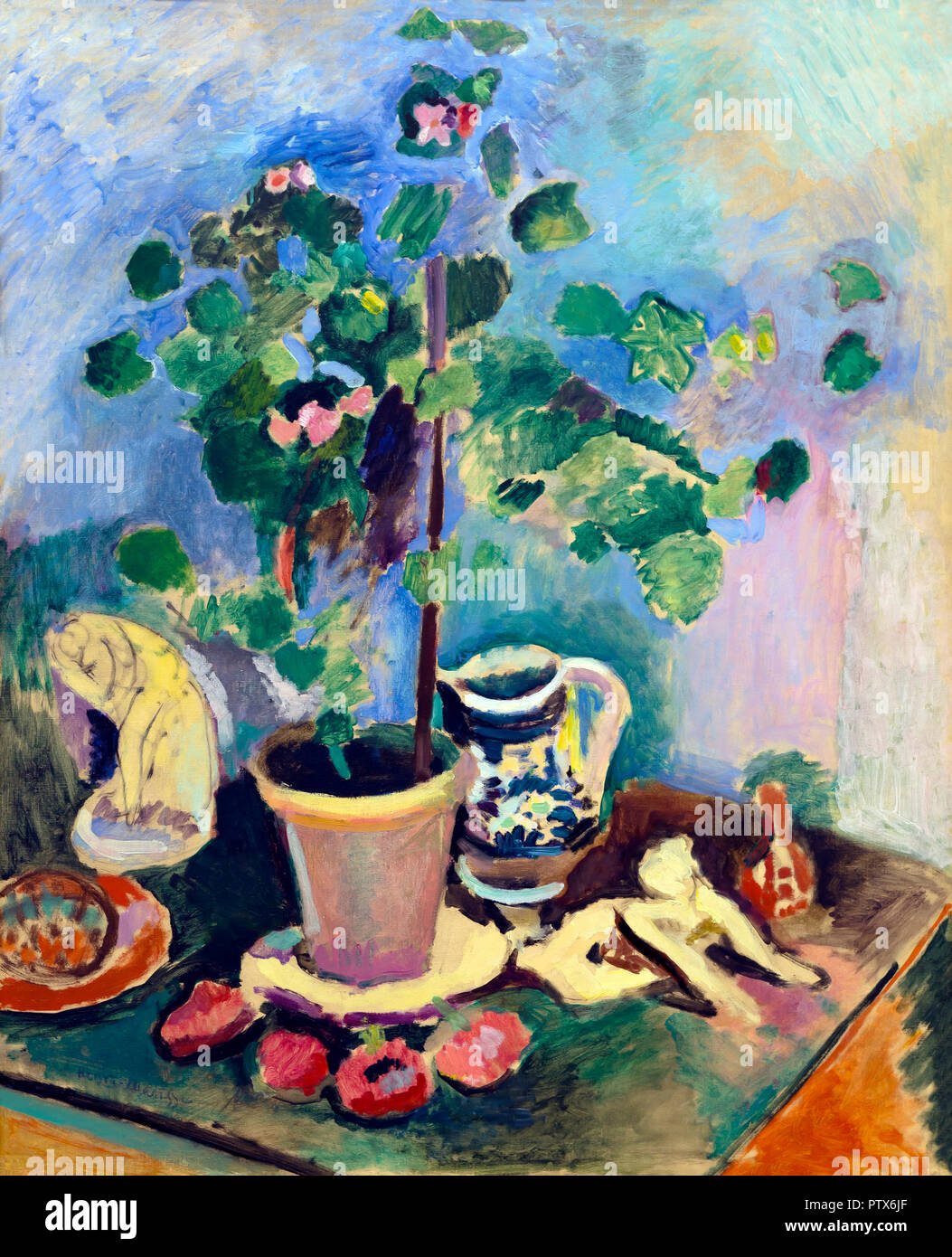 Die Geranie, Henri Matisse, 1906, Kunst Institut von Chicago, Chicago, Illinois, USA, Nordamerika Stockfoto