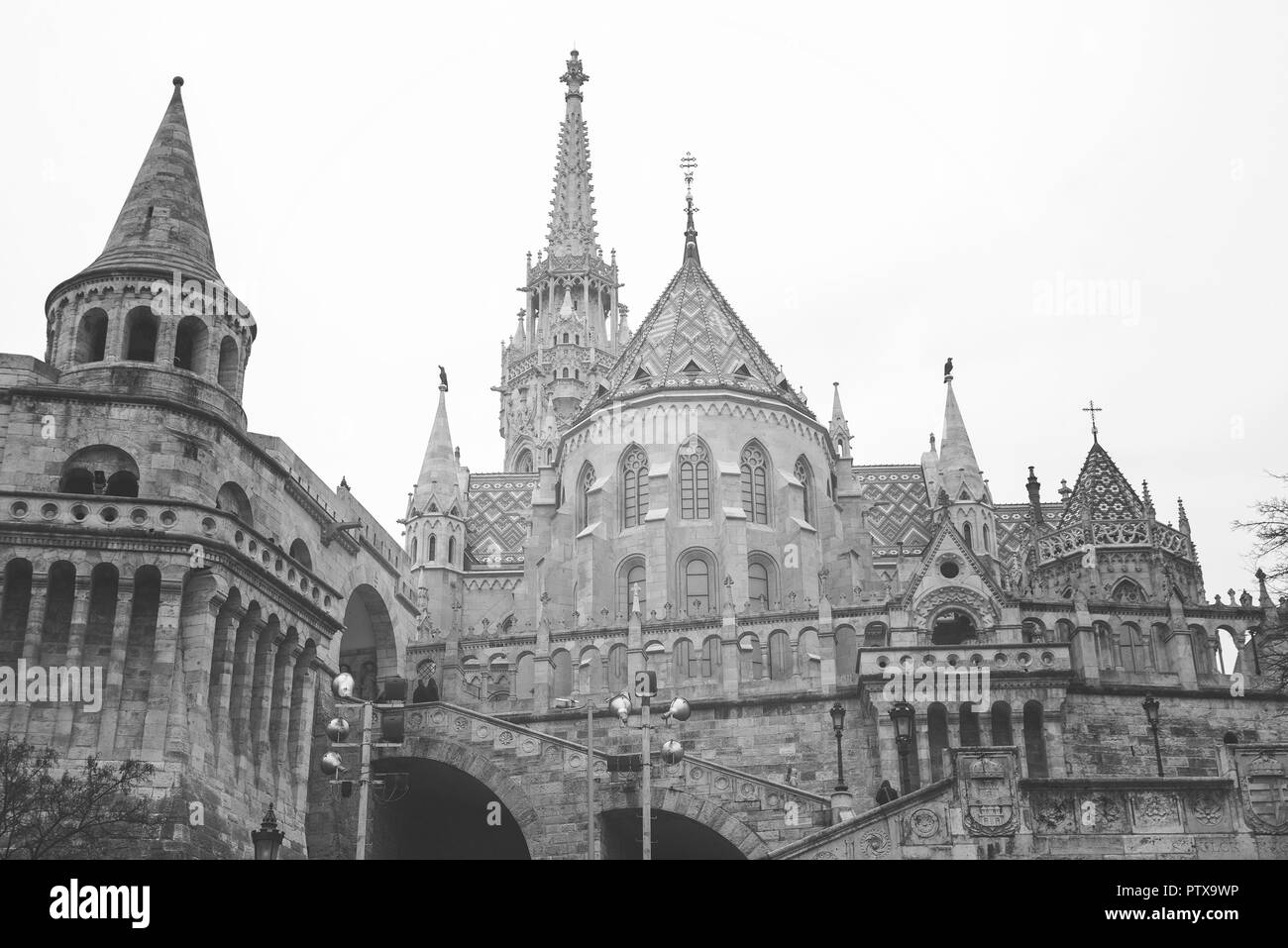 Fisherman's Bastion in Budapest in Ungarn Stockfoto