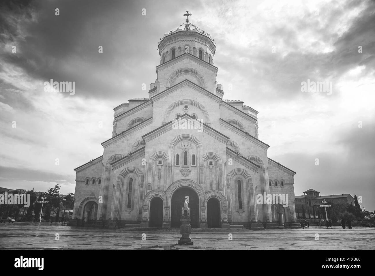 Die Kathedrale der Heiligen Dreifaltigkeit von Tiflis allgemein bekannt als Sameba Stockfoto