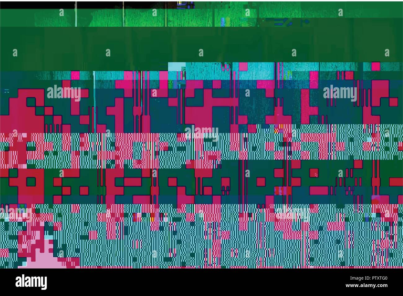 Glitch Abstrakt Hintergrund Stock Vektor