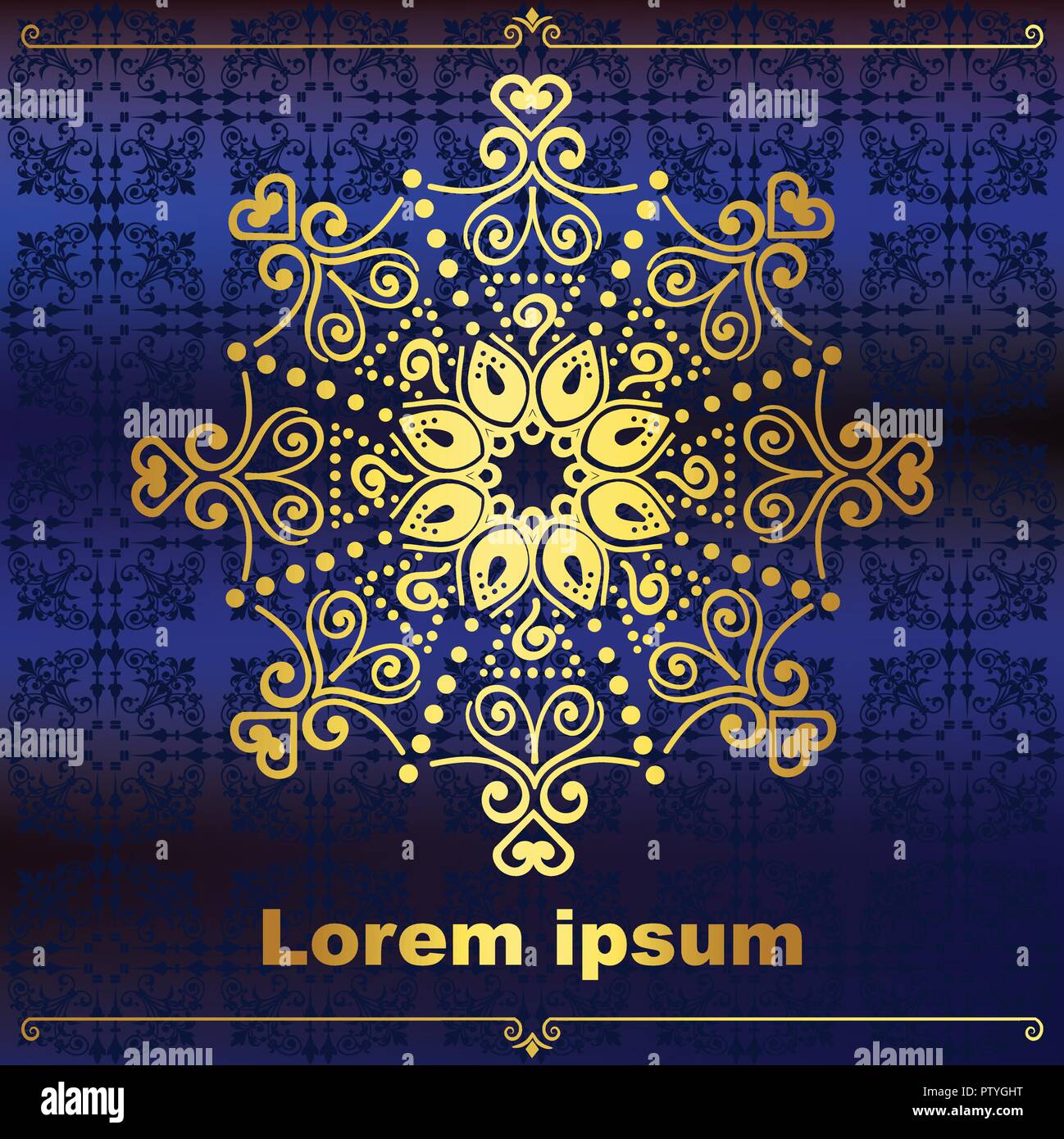 Golden Luxusmarke Banner Stock Vektor