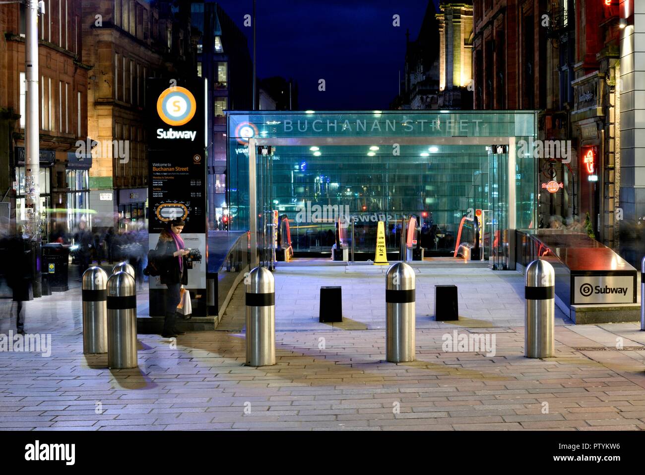 Buchanan Street U-Bahn Station Stockfoto