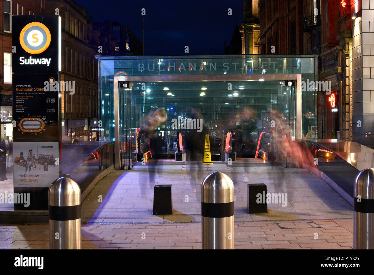 Buchanan Street U-Bahn Station Stockfoto