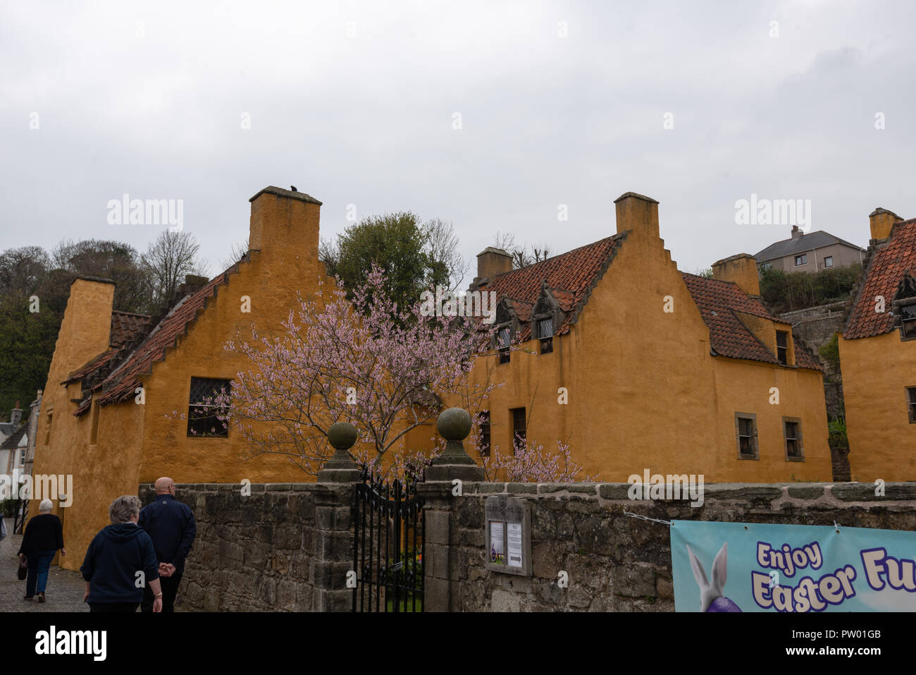 Folgende Sehenswürdigkeiten: Culross Palace, Royal Burgh der folgende Sehenswürdigkeiten: Culross, Dunfermline, Fife, Schottland, Vereinigtes Königreich Stockfoto