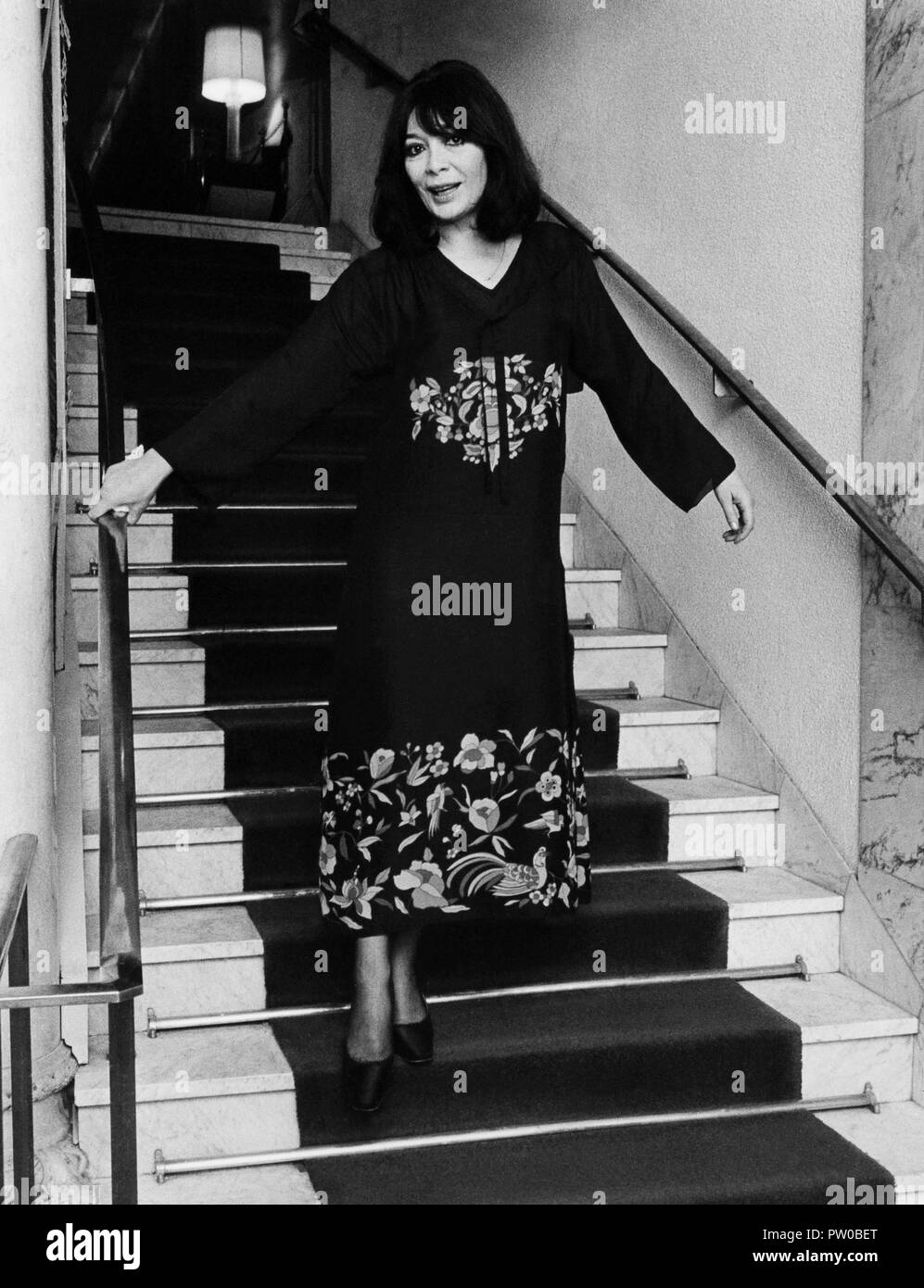 JULIETTE GRECO französische Künstler in Stockholm. Stockfoto