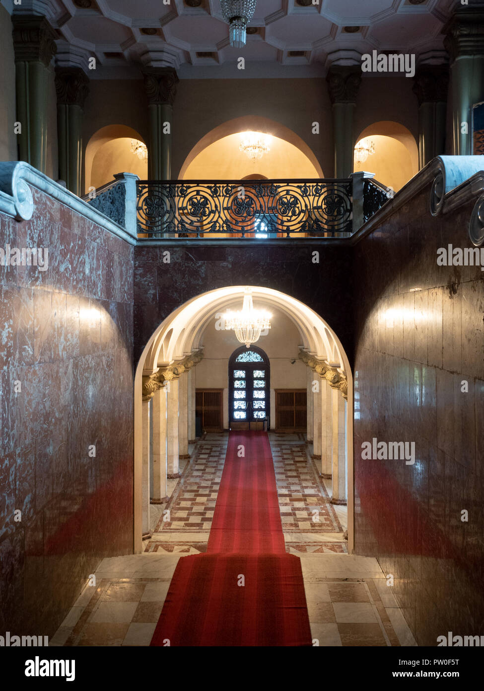 Gori, Georgien - Dezember 1, 2016: Einrichtung der lokalen Museum, um das Leben von Joseph Stalin gewidmet, der Führer der Sowjetunion, die in Gor geboren wurde Stockfoto