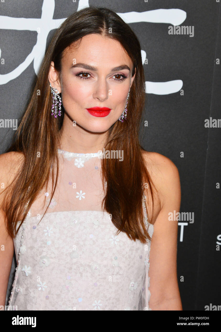 Keira Knightley 007 besucht die Premiere der Bleecker Street Media's 'Colette' an Samuel Goldwyn Theater, am 14. September 2018 in Beverly Hills, Kalifornien Stockfoto