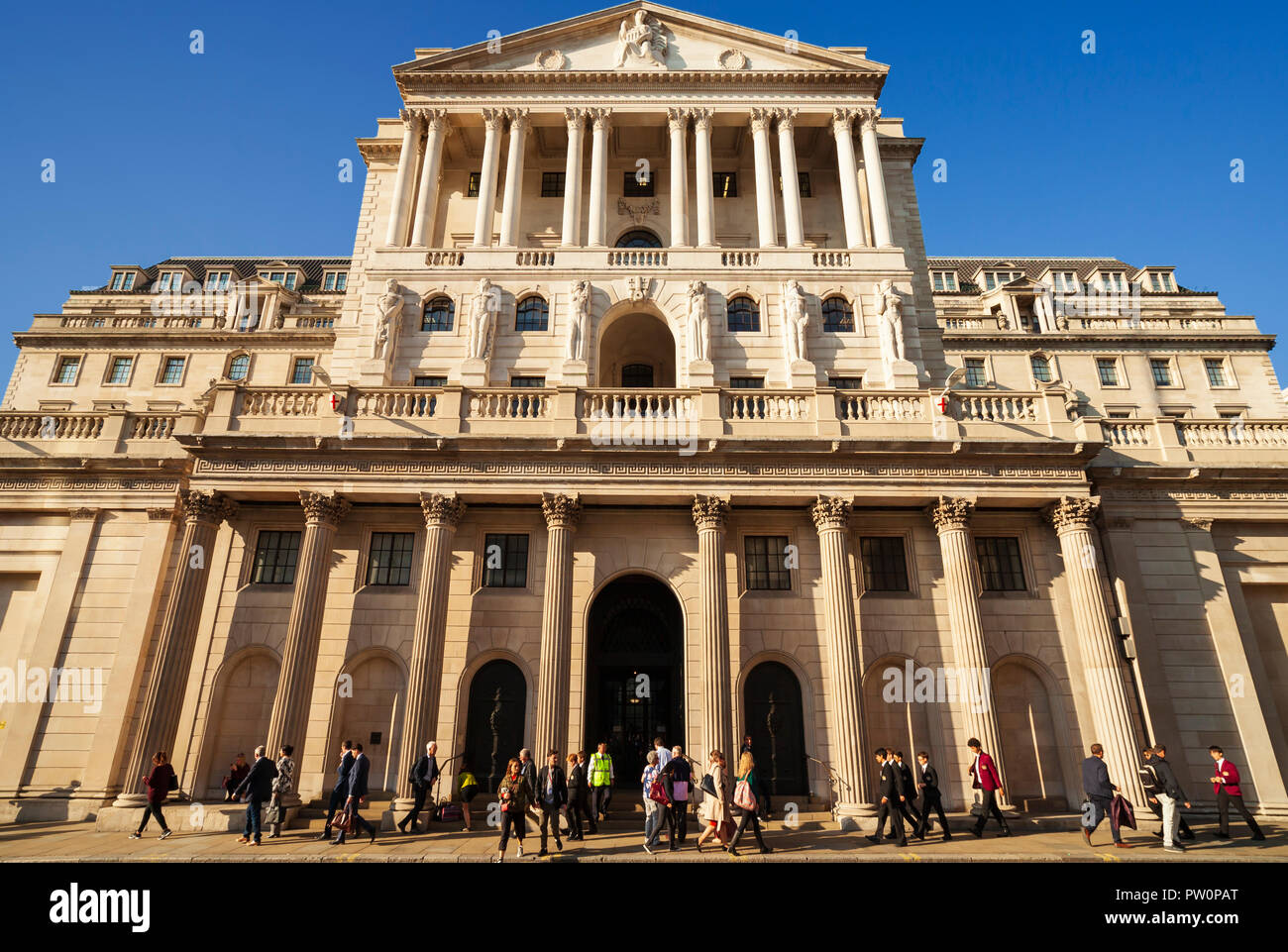 Die Bank of England. Stockfoto