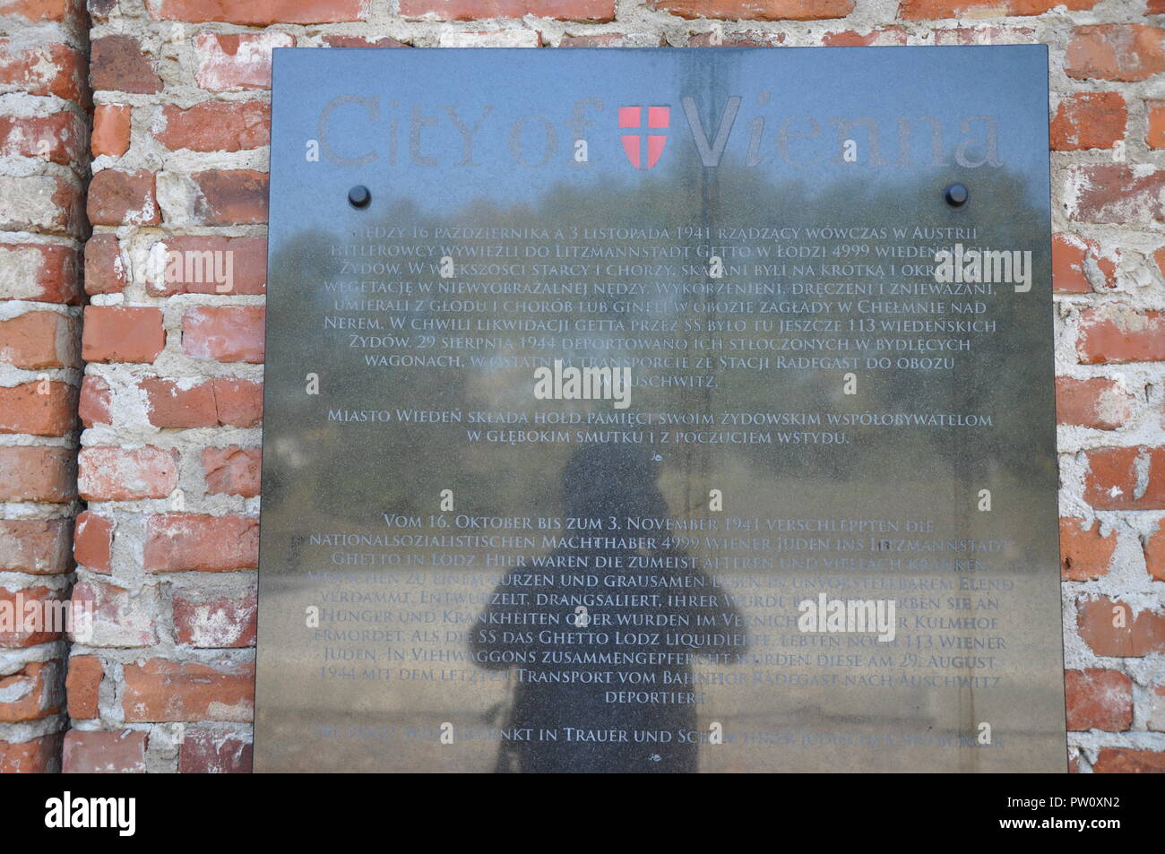 Die Lodz jüdischer Friedhof - 10.2012 Stockfoto