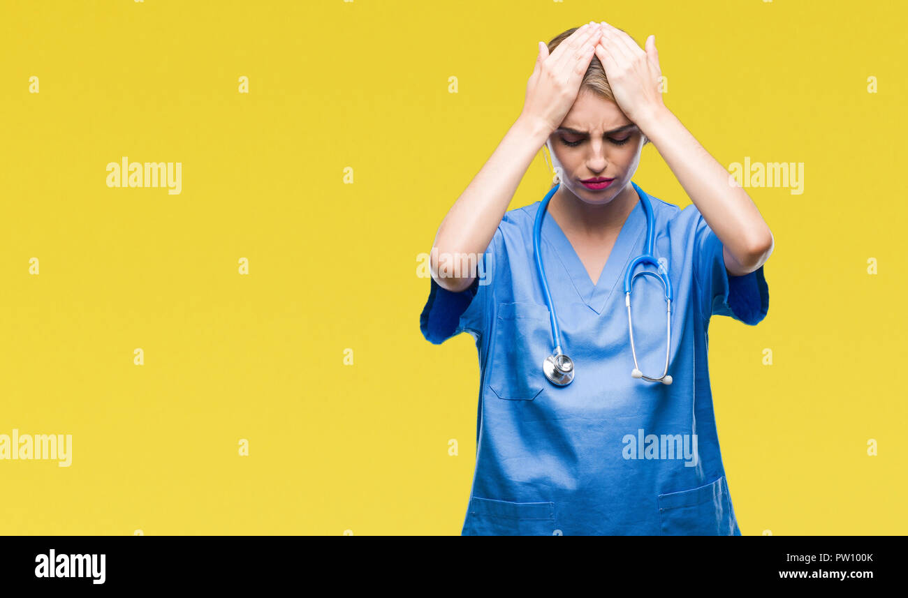 Junge Schone Blonde Arzt Chirurg Krankenschwester Frau Uber