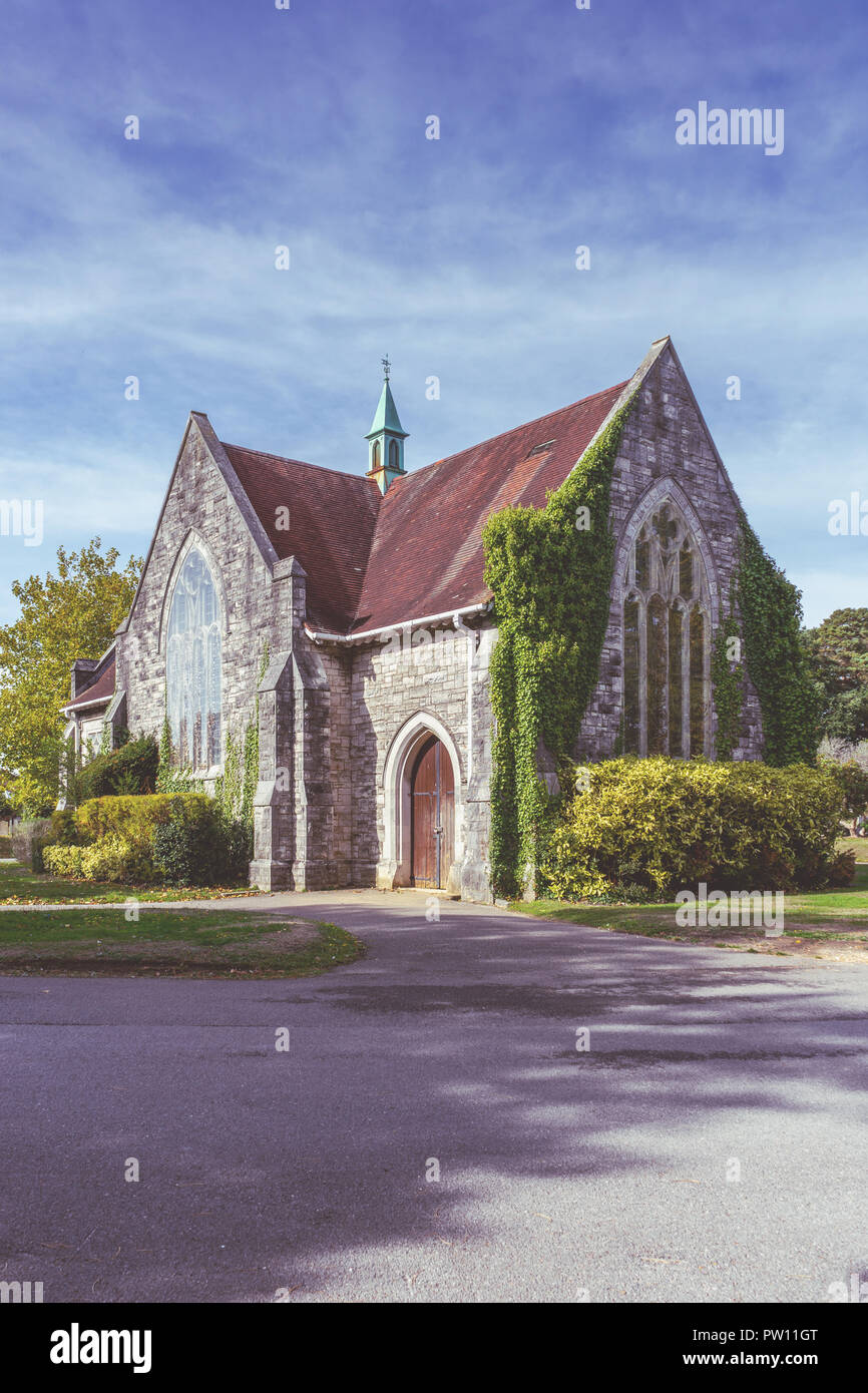 Kapelle auf Hollybrook Friedhof in Southampton, England, Großbritannien Stockfoto