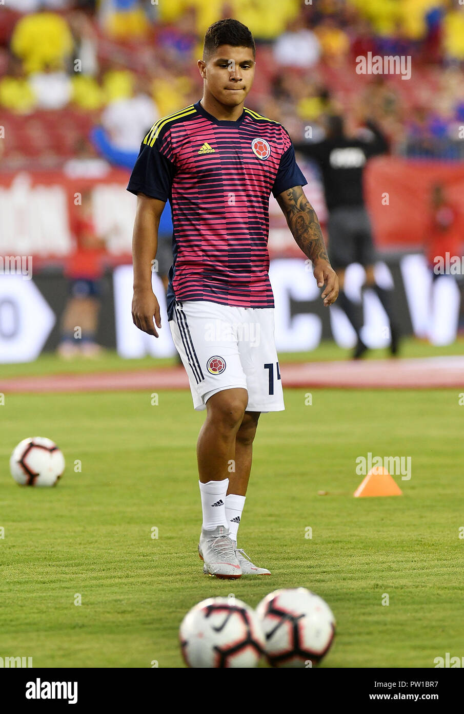 Tampa Estados Unidos 12 Okt 2018 Kolumbianer Juan Camilo El Cucho Hernandez Spieler Der Huesca Spanien