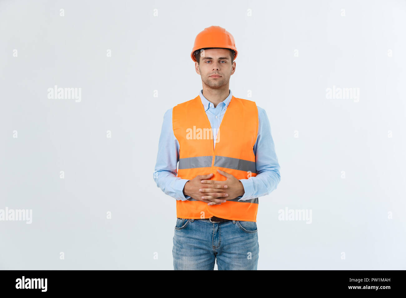 Bauingenieur Denken, Problemlösung und Lösungen Konzept Stockfoto