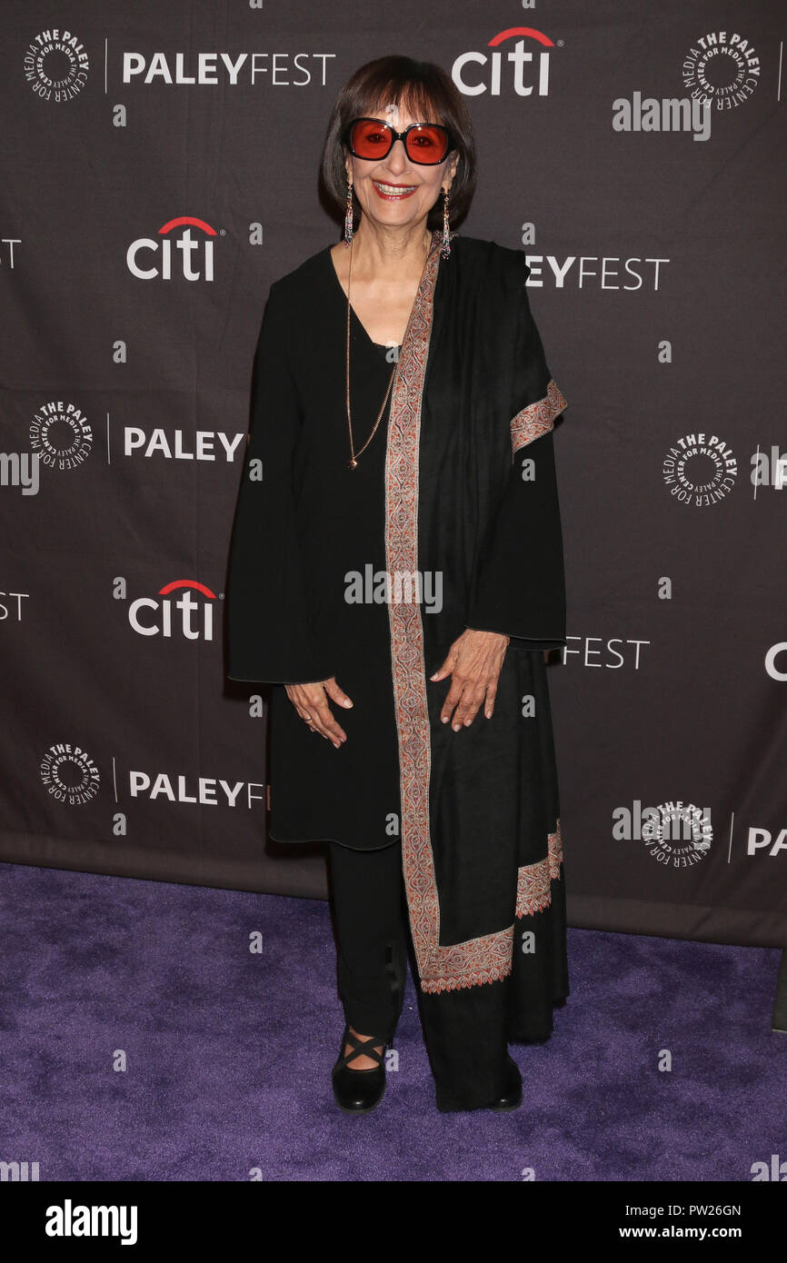 2018 PaleyFest Fallen TV Vorschau - NBC am Paley Center für Medien am 10. September 2018 in Beverly Hills, CA bietet: Madhur Jaffrey Wo: Beverly Hills, Kalifornien, USA, wenn: 10 Sep 2018 Credit: Nicky Nelson/WENN.com Stockfoto