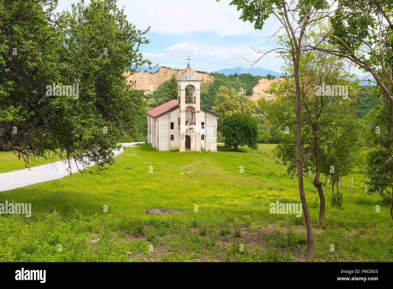 Kirche in der Nähe Rozhen, Bulgarien in der Nähe von Grab von Yane Sandanski Stockfoto