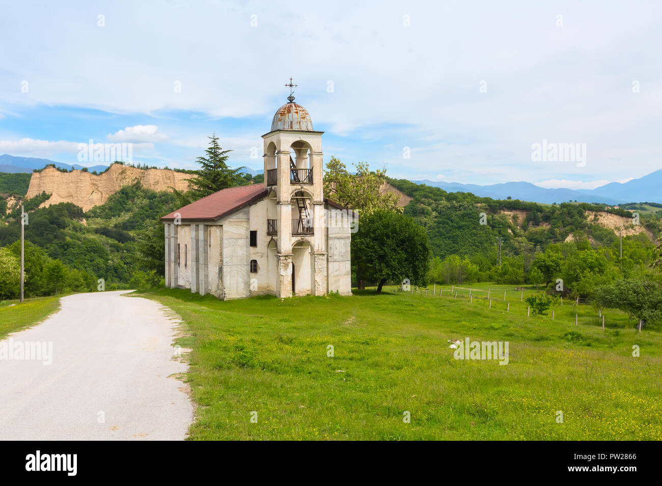 Kirche in der Nähe Rozhen, Bulgarien in der Nähe von Grab von Yane Sandanski Stockfoto