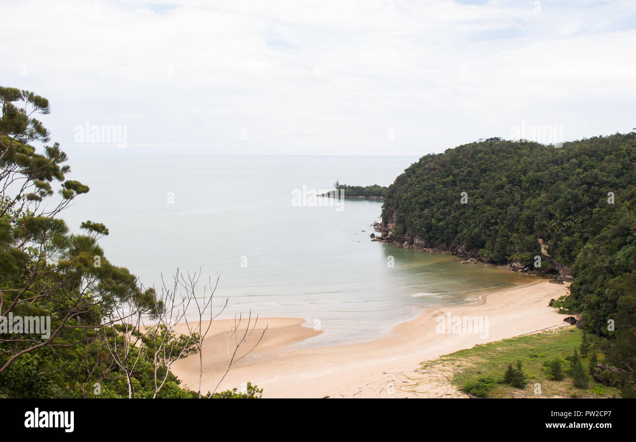 Strand im Bako Nationalpark, Kuching, Borneo Stockfoto