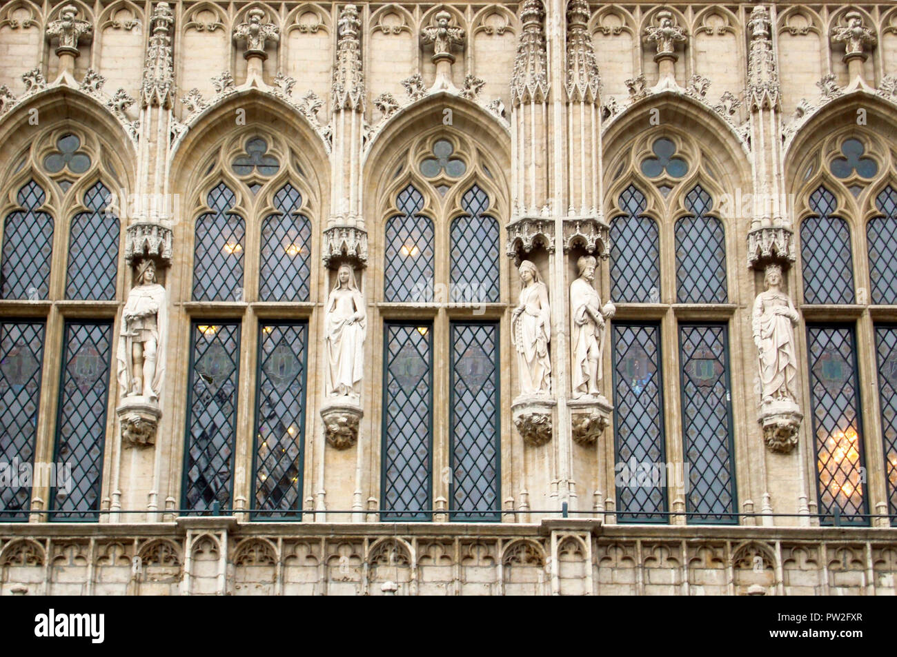 Wunderbare bildhauerischen und architektonischen Details der St.-Stephans-Kirche in Wien Stockfoto