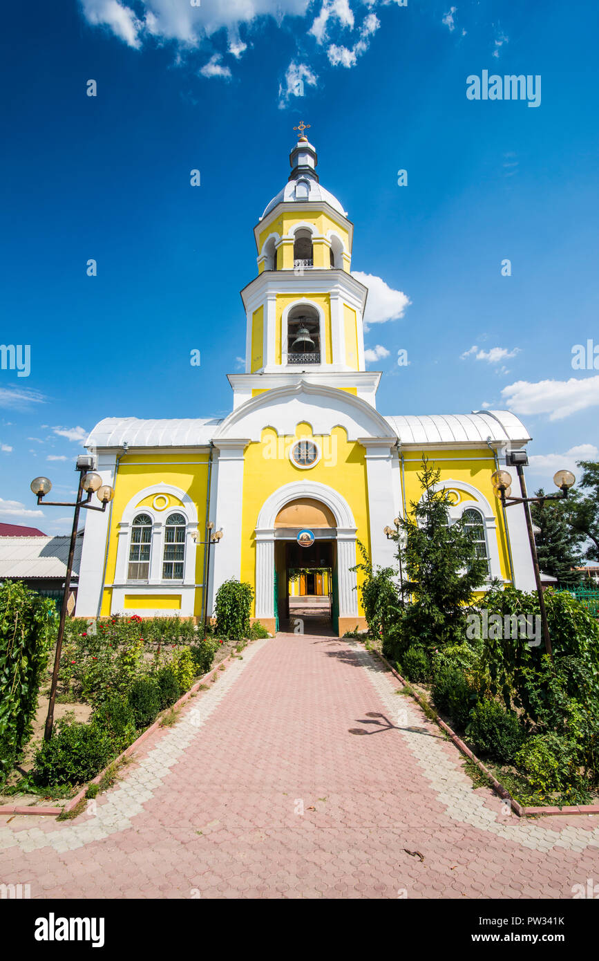 Russisch-orthodoxe Kirche im Zentrum, Comrat, Gagausien, Republik Moldau Stockfoto