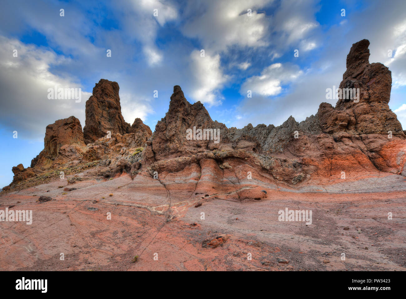 Los Roques de Garcia, Las Cañadas, Nationalpark Teide, Teneriffa, Kanarische Inseln, Spanien Stockfoto