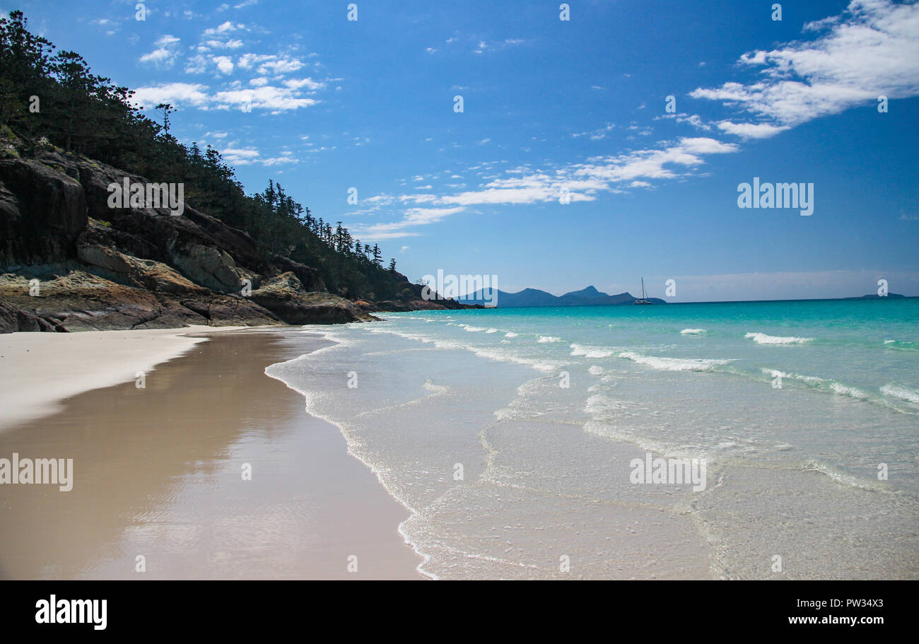 Die Whitsunday Queensland Australien - berühmte Whitehaven Beach Stockfoto