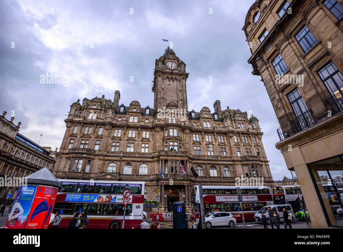 Hotel Balmoral. Edinburgh, Schottland, Vereinigtes Königreich Stockfoto