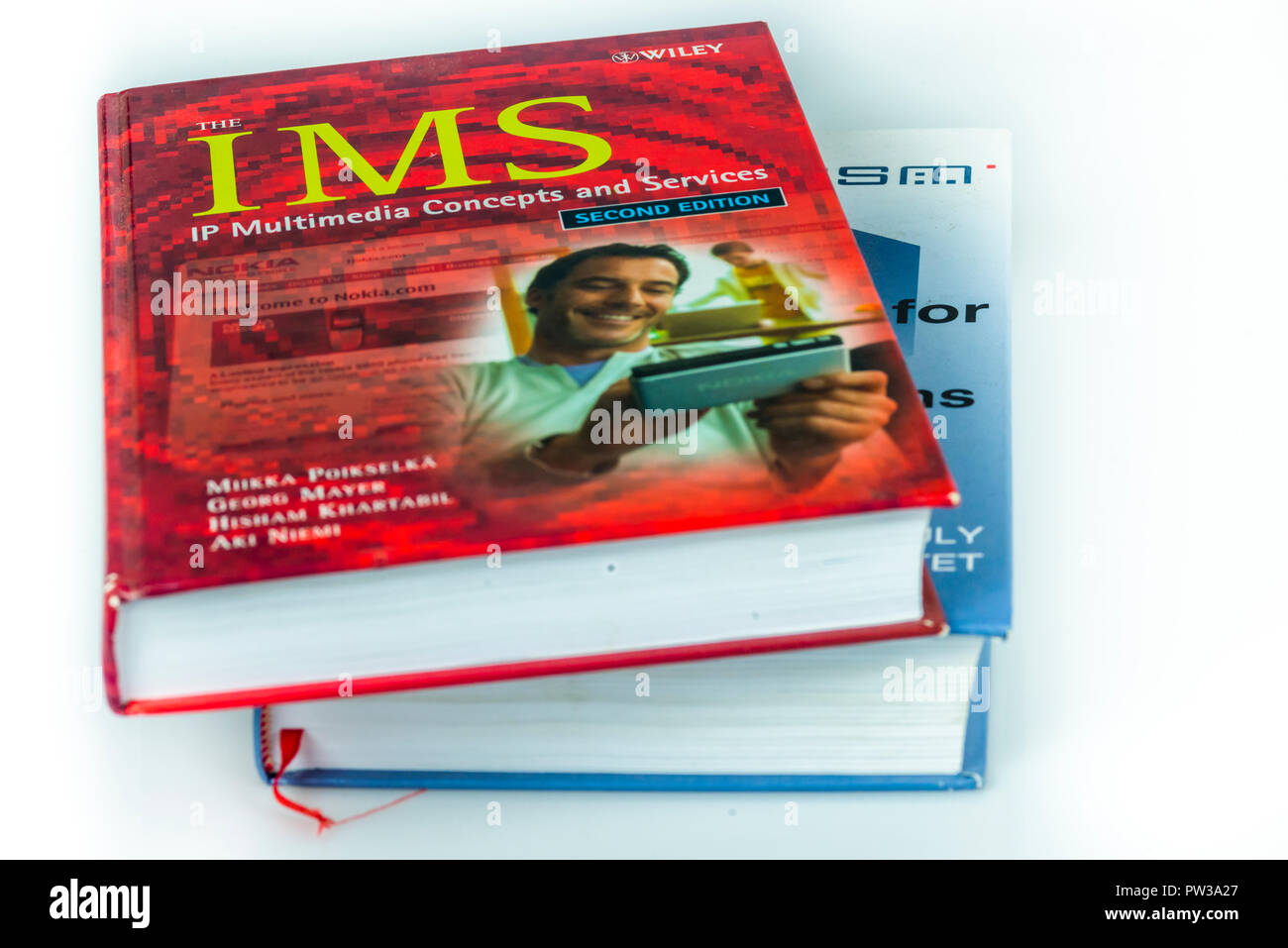 Technische Referenz Bücher über mobile Technologien für GSM-und IMS Stockfoto