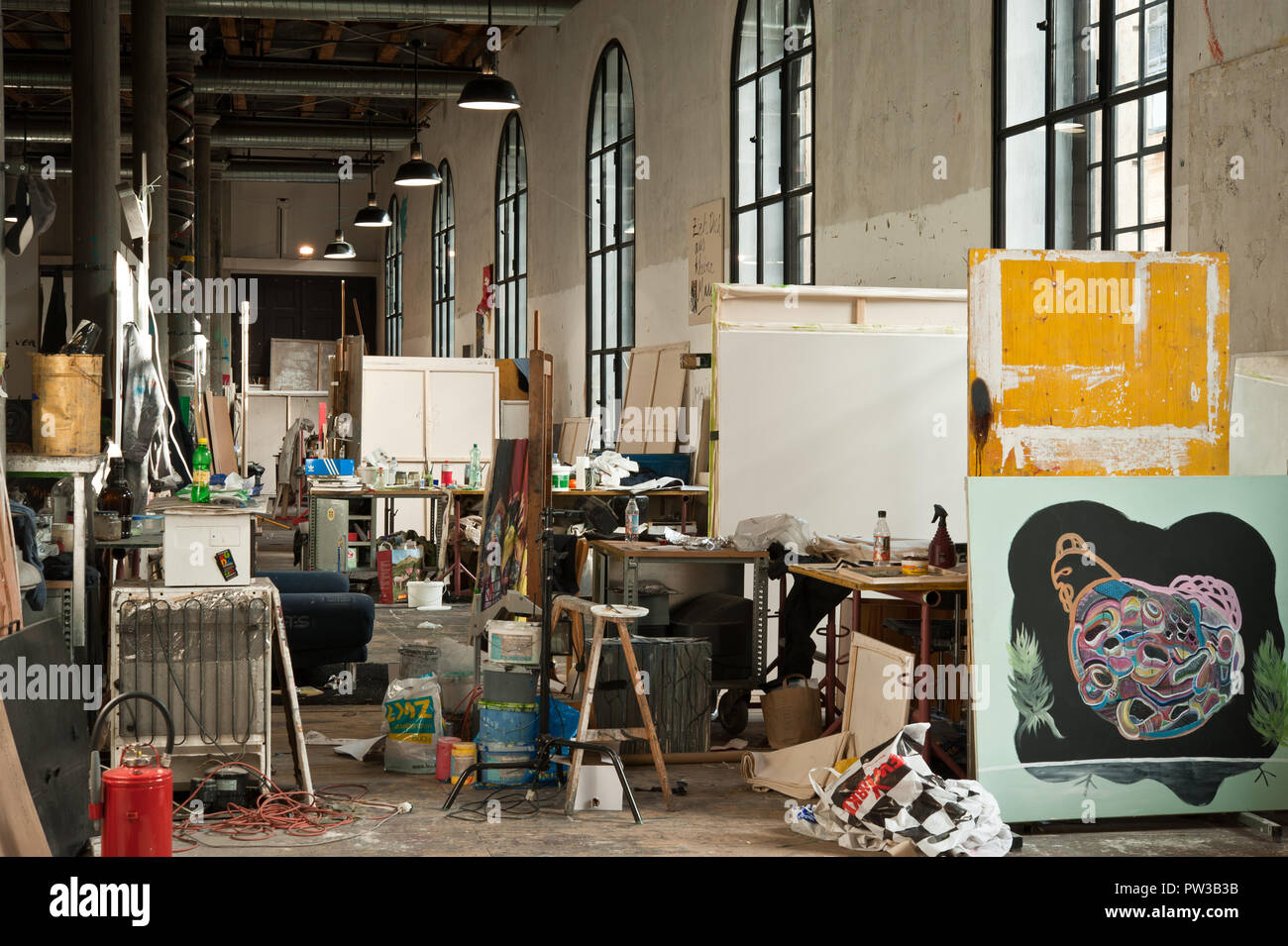 Wien, Semper-Depot, früheres Kulissendepot", Akademie der Bildenden Künste Stockfoto