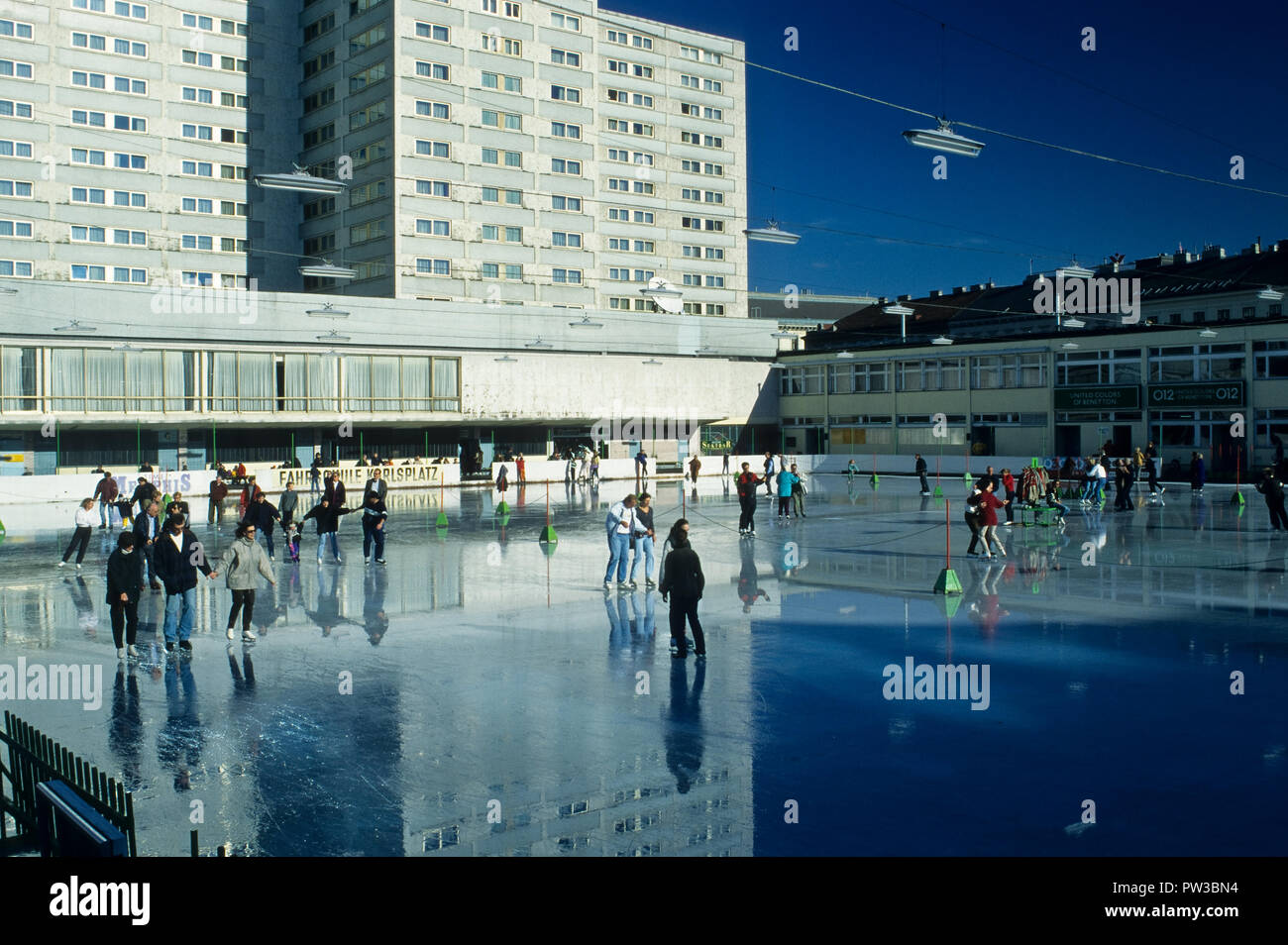 Wien, am Heumarkt Eislaufverein Stockfoto