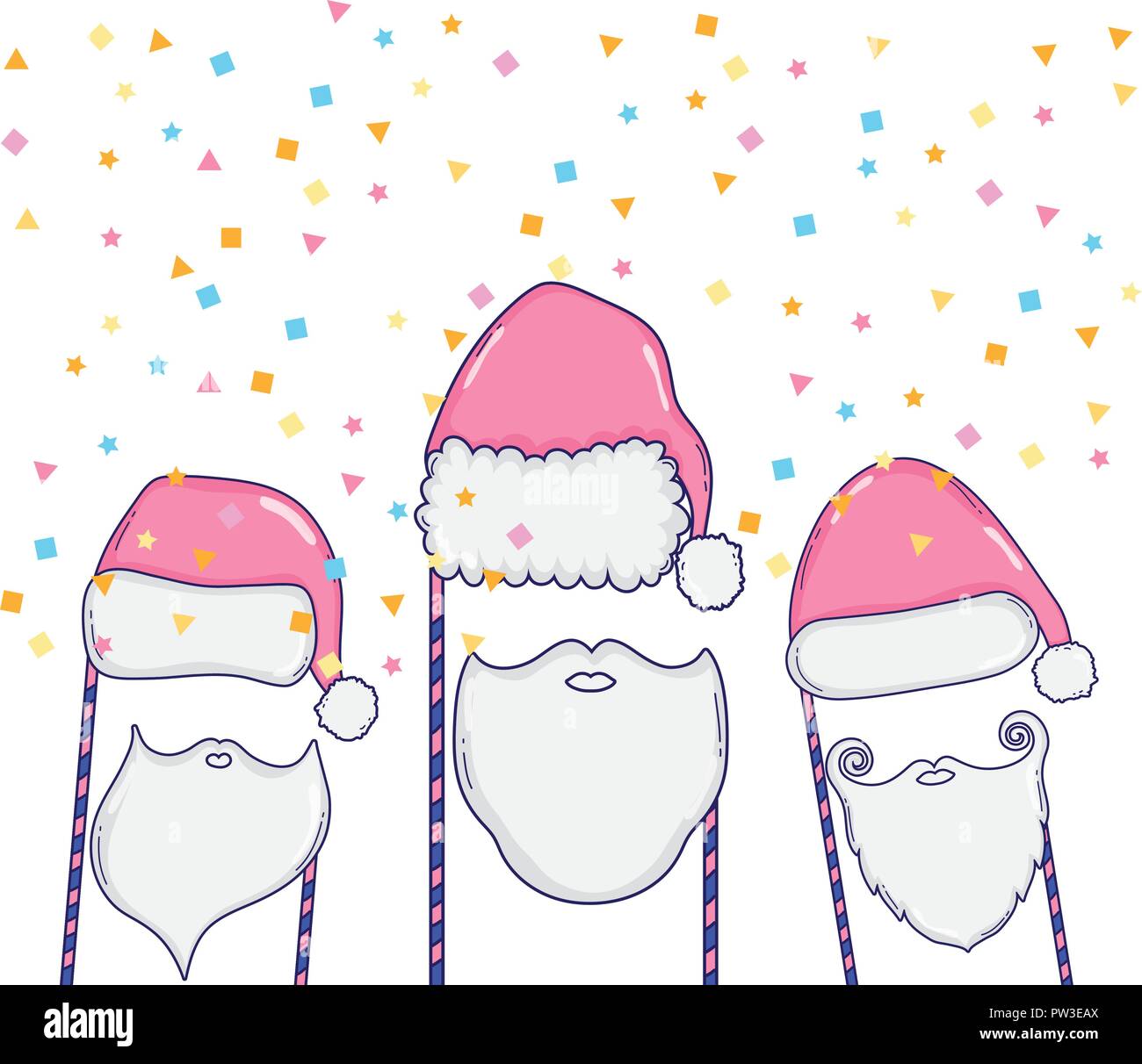 Weihnachten stand Requisiten cartoons Stock Vektor