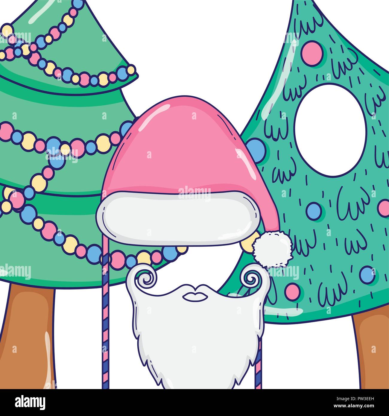 Weihnachten stand Requisiten cartoons Stock Vektor